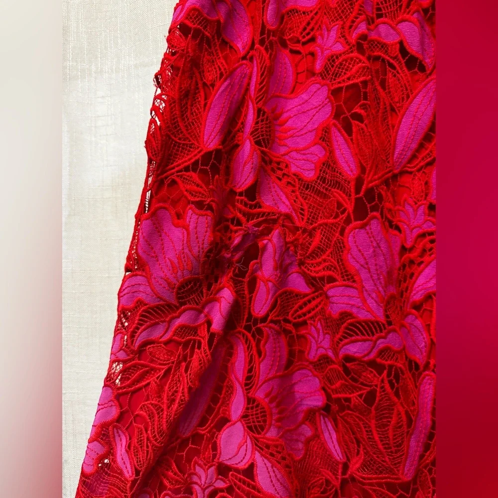 ML Monique Lhuillier Off the Shoulder Dress Size 12 - Picture 11 of 11